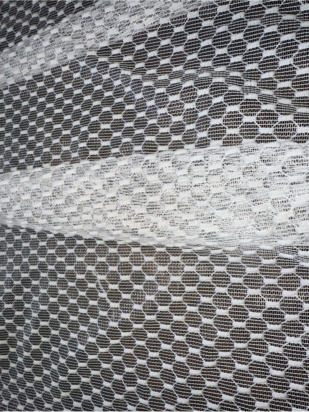 1970’s Open Weave pattern panel curtains